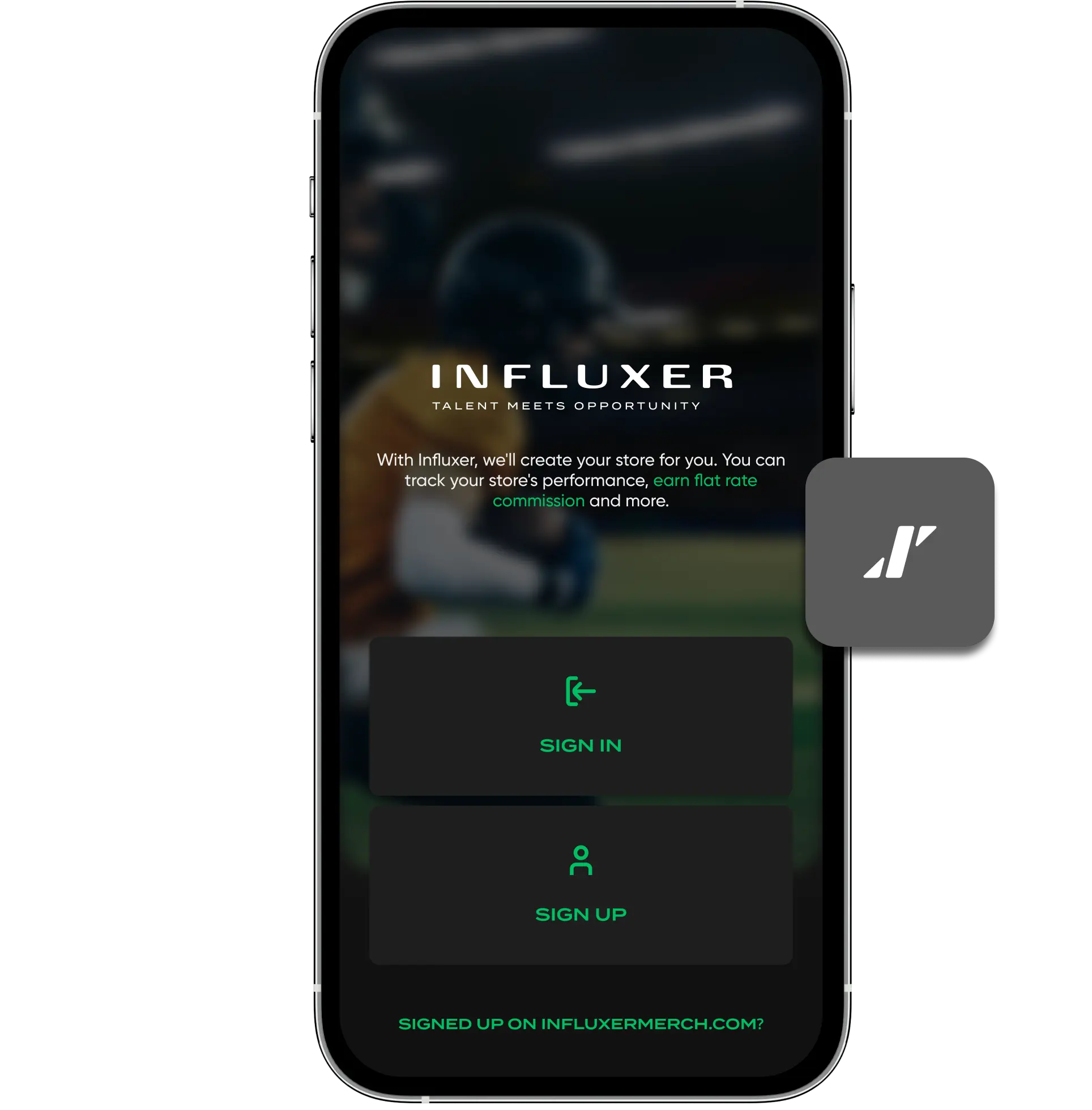Hassle-free signup process for athlete merch store